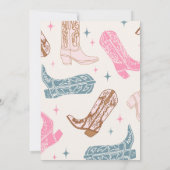 ジョイントファーストロデオ誕生日招待状 招待状 (裏面)