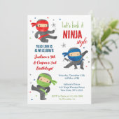 ジョイント忍者戦士バースデーパーティ招待状 招待状 (スタンド正面)