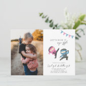 ジョイント忍者誕生日招待状 |兄弟姉妹誕生日 招待状 (スタンド正面)