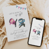 ジョイント忍者誕生日招待状 |兄弟姉妹誕生日 招待状