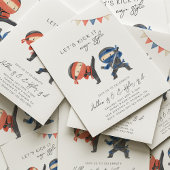 ジョイント忍者誕生日招待状 |空手パーティー 招待状