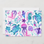 ジョイント誕生日シスターズマーメイドサンキューカード サンキューカード (裏面)