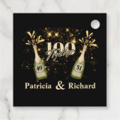 ジョイント誕生日ダブルお祝いダブルおもしろい フェイバータグ (裏面)