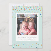 ジョイント誕生日レインボーレイヤケーキパーティー 招待状 (裏面)