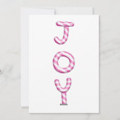 ジョインピンクキャンディーケーンホリデーフォトクリスマスカード シーズンカード (裏面)