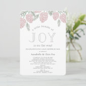 ジョインピンクパインコーンベビーシャワーbyメール 招待状 (スタンド正面)