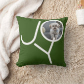 ジョイ写真テンプレートパーソナライズされたクリスマス クッション (ブランケット)