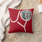 ジョイ写真テンプレートパーソナライズされたクリスマス クッション (ブランケット)