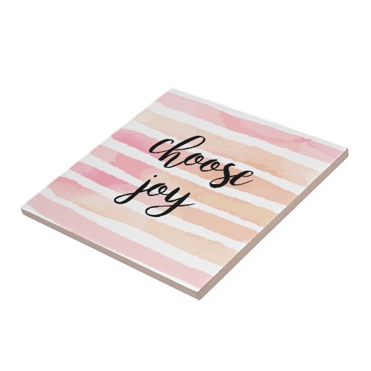 ジョイ引用文感動的水色ピンクを選択 タイル (側面)