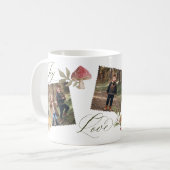 ジョイ愛ファミリー水の色キノコ写真コラージュ コーヒーマグカップ (正面左)