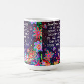 ジョイ感動的かわいらし引用文インスピレーション コーヒーマグカップ (中央)
