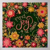 ジョイ感動的フローラかわいらしジャーニー緑 ポスター (正面)