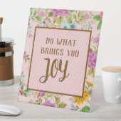 ジョイ感動的引用文 台座サイン (インサイチュ)