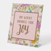 ジョイ感動的引用文 台座サイン (正面)