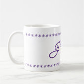 ジョイ文字と雪の結晶 コーヒーマグカップ (左)