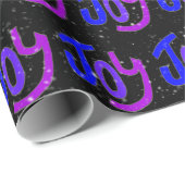 ジョイ文字と雪片 ラッピングペーパー (ロールコーナー)