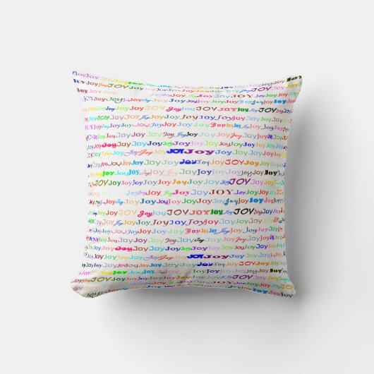 ジョイ文字デザインII装飾用クッション クッション (正面)
