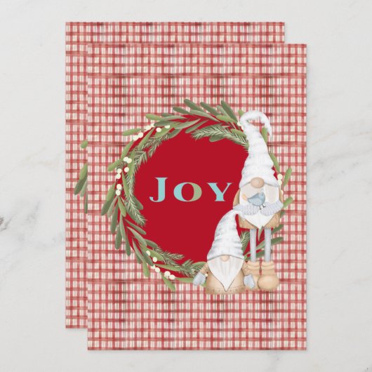 ジョイ格言クリスマス 招待状 (正面/裏面)