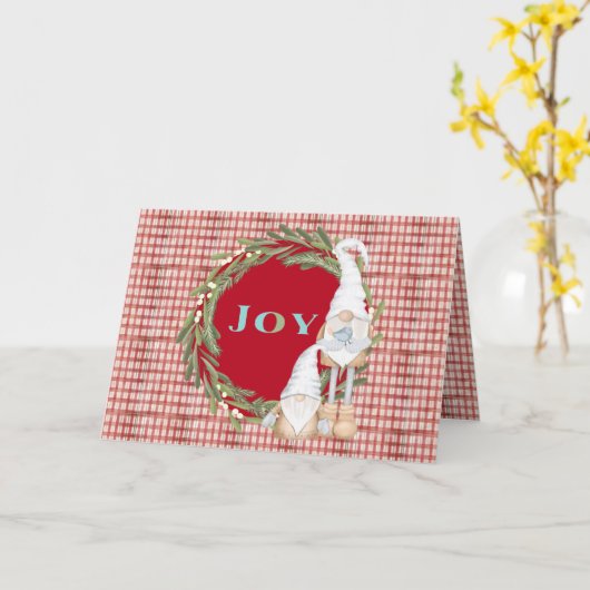 ジョイ格言ホリデークリスマス カード (黄色い花)