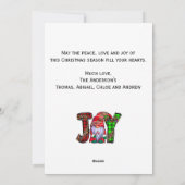 ジョイ格言メリークリスマスグノーミートレンディー シーズンカード (裏面)