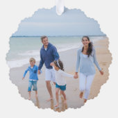 ジョイ水の色の海砂ドルの貝殻の写真 オーナメントカード (裏面)