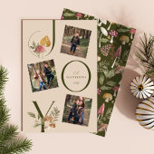 ジョイ水の色ウッドシマッシュルーム3写真コラージュ シーズンカード