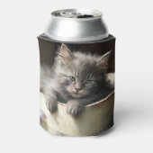 ジョイ満載のバケツ甘いグレーの子猫 缶クーラー (缶裏面)