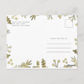 ジョイ白黒フォトクリスマスカード ポストカード (裏面)