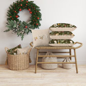 ジョイ素朴ウッドウォーター色のキノコのクリスマス クッション