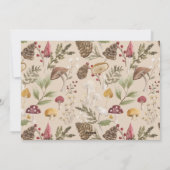 ジョイ素朴ウッドウォーター色のキノコのクリスマス シーズンカード (裏面)