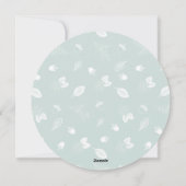 ジョイ素朴ラウンフェイクドシルバーフォイルホリデーカード シーズンカード (裏面)