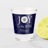 ジョイ航海のサンドラールブルーホワイトクリスマス ショットグラス (正面)
