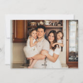 ジョイ赤と白フォトフラットホリデーカード シーズンカード (裏面)