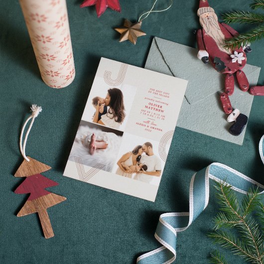 ジョイ赤面誕生発表ゴールドフォイルホリデイ 箔シーズンカード