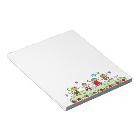 ジョイ踊りウクライナフォークアート ノートパッド (アングル)