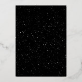 ジョイ2枚のフォトスペックル金ゴールドブラックモダンクリスマス 箔シーズンカード (裏面)