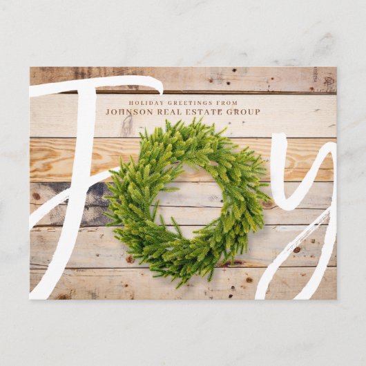 『ジョイ・アンド・パイン・ウッド』 |祝日の挨拶 シーズンポストカード (正面)