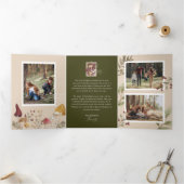 ジョイ・ウォーターの色ウッドシマッシュルーム写真ギャラリー 三つ折りクリスマスカード (内部)