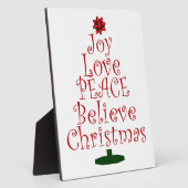 ジョイ・クリスマスツリー フォトプラーク (側面)