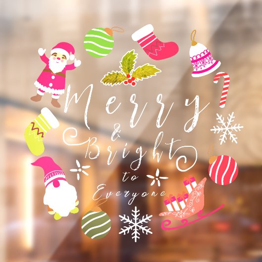 ジョイ・クリスマス ウィンドウサイン (シート2)