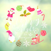 ジョイ・クリスマス ウィンドウサイン (シート3)