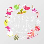 ジョイ・クリスマス ウィンドウサイン (シート)