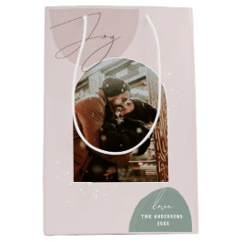 ジョイ・クリスマス | フォトホリデーモダンパッケージ ミディアムペーパーバッグ