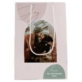 ジョイ・クリスマス | フォトホリデーモダンパッケージ ミディアムペーパーバッグ (裏面)