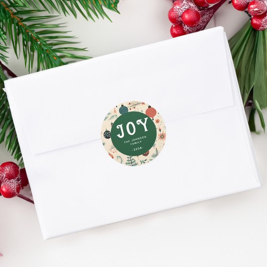 ジョイ！クリスマス ラウンドシール
