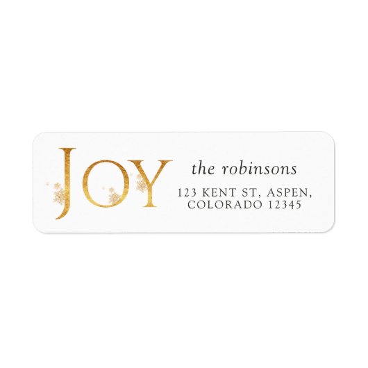 ジョイ・クリスマス ラベル (正面)