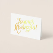 ジョイ・クワンザ 箔カード (正面)