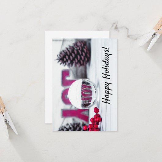 ジョイ グラス ボール ホリデー コレクション カード (正面/裏面インサイチュ)