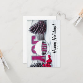 ジョイ グラス ボール ホリデー コレクション カード