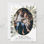 ジョイ!ゴールデンパイン&ユーカリ水彩写真 シーズンカード (正面)